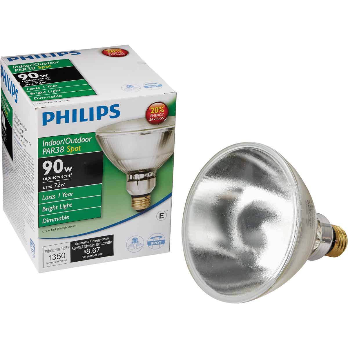 philips par38 flood 72w 120v