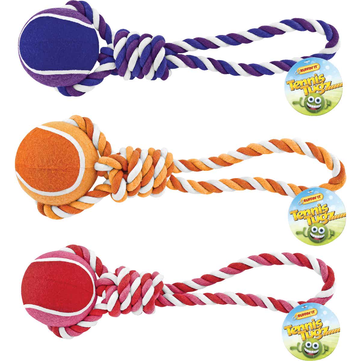 Tennis ball clearance rope dog toy