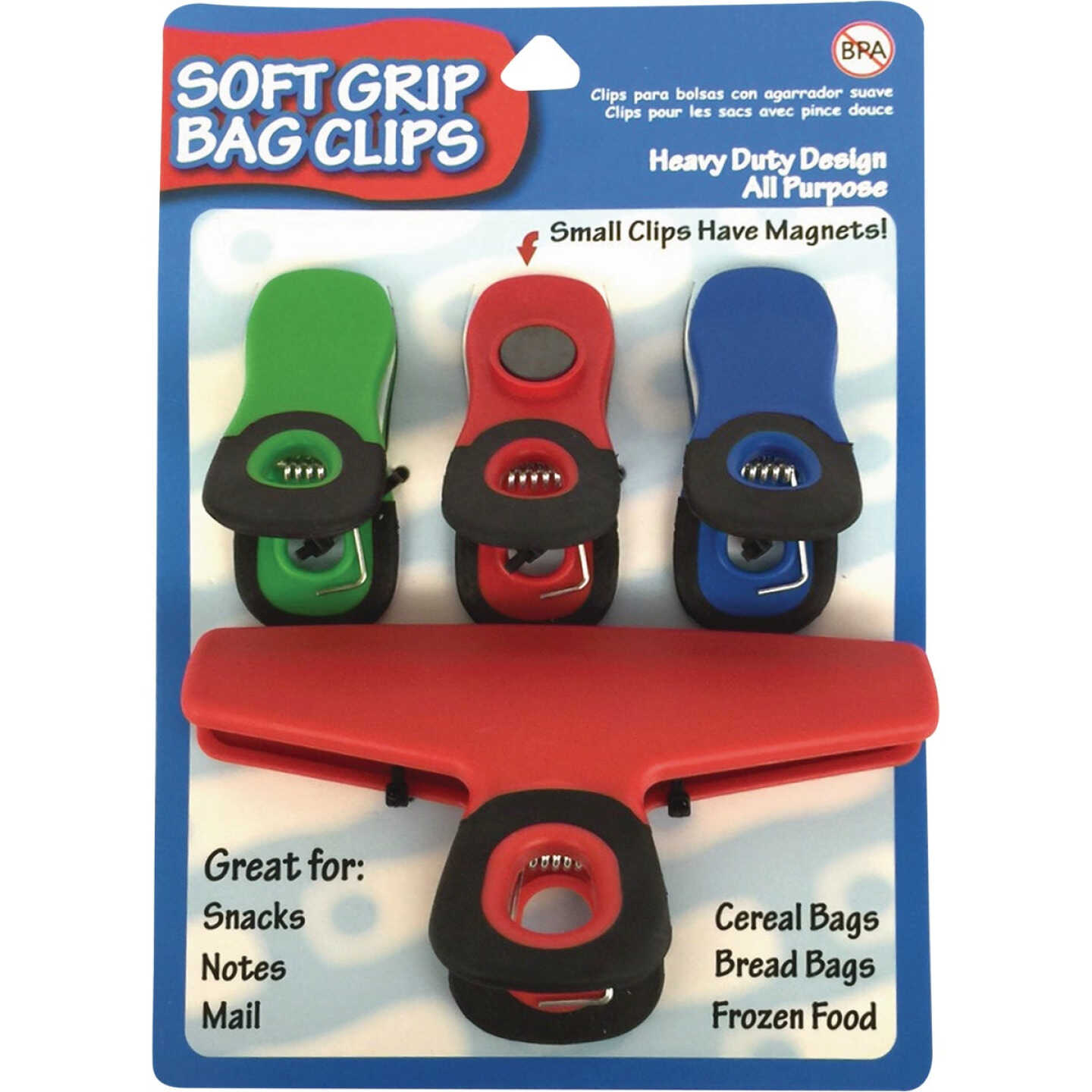 OXO Good Grips Magnetic Heavy Duty Clips | Assorted Pack of 4